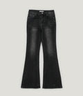 Nisha Vintage-Washed Bootcut Denim Pants Jean
