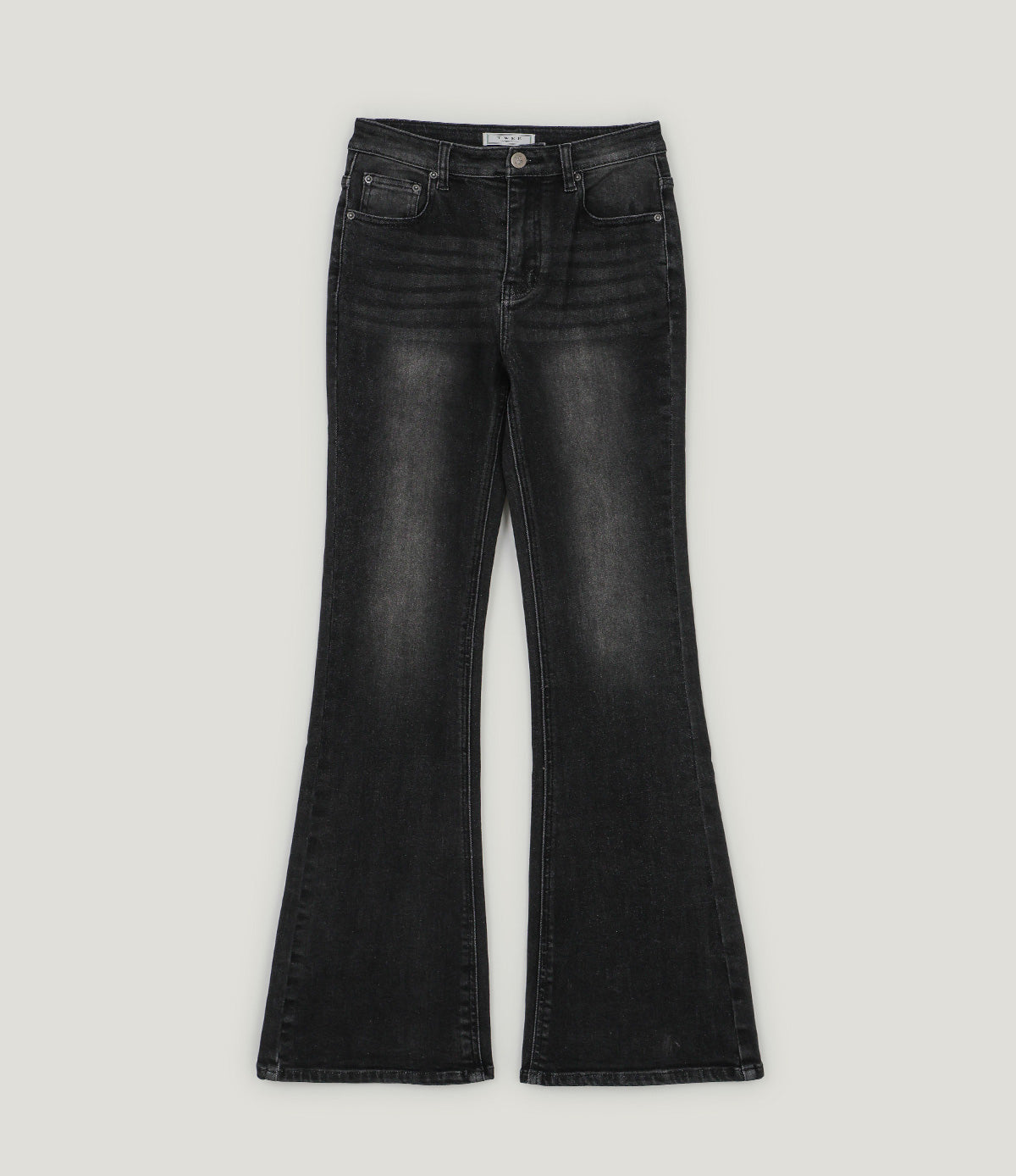 Nisha Vintage-Washed Bootcut Denim Pants Jean